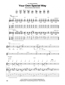 page one of Your Own Special Way (Guitar Tab)
