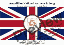 page one of Anguillan National Anthem &  Song ("God Bless Anguilla")for Brass Quintet