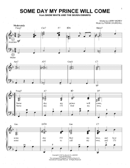 page one of Some Day My Prince Will Come (from Snow White And The Seven Dwarfs) (Accordion)