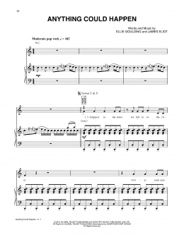 page one of Anything Could Happen (Piano, Vocal & Guitar Chords (Right-Hand Melody))