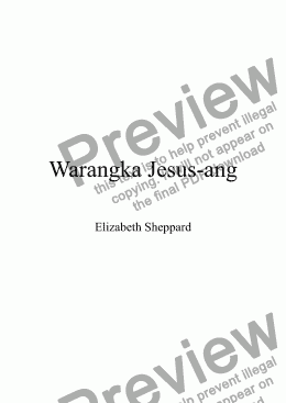 page one of Warangka Jesus-ang