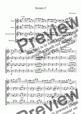 page one of Scram 2 - Wind Quartet