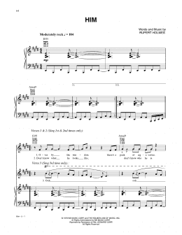 page one of Him (Piano, Vocal & Guitar Chords (Right-Hand Melody))