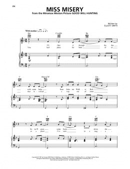page one of Miss Misery (Piano, Vocal & Guitar Chords (Right-Hand Melody))
