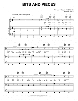 page one of Bits And Pieces (Piano, Vocal & Guitar Chords (Right-Hand Melody))