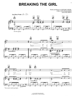 page one of Breaking The Girl (Piano, Vocal & Guitar Chords (Right-Hand Melody))