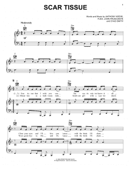 page one of Scar Tissue (Piano, Vocal & Guitar Chords (Right-Hand Melody))
