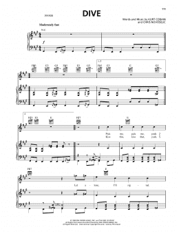 page one of Dive (Piano, Vocal & Guitar Chords (Right-Hand Melody))