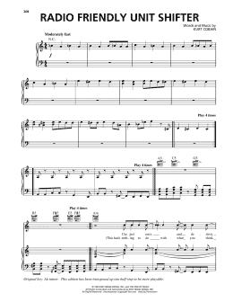 page one of Radio Friendly Unit Shifter (Piano, Vocal & Guitar Chords (Right-Hand Melody))
