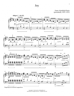 page one of Joy (Piano Solo)