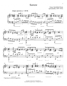 page one of Sorrow (Piano Solo)
