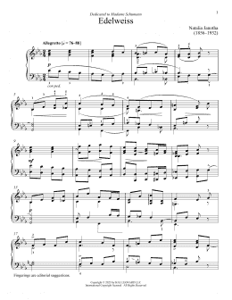page one of Edelweiss (Piano Solo)