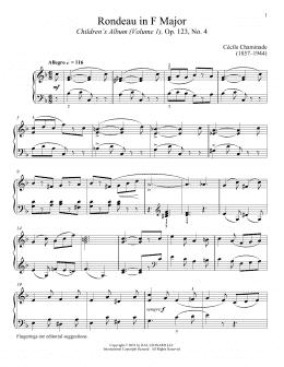 page one of Rondeau (Piano Solo)