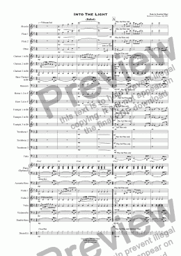 page one of Into The Light (Theme 160) - Orchestra