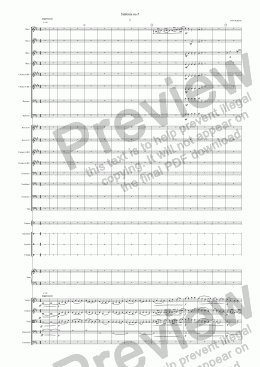 page one of Sinfonia no 5