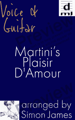 page one of Plaisir Damour for Voice & Guitar