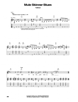 page one of Mule Skinner Blues (Guitar Tab)