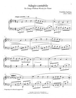 page one of Adagio cantabile (Piano Solo)