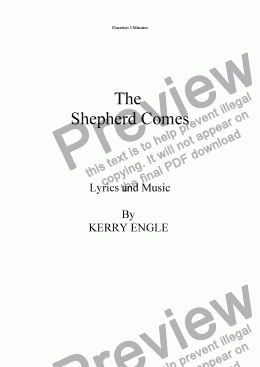 page one of The Shepherd Comes