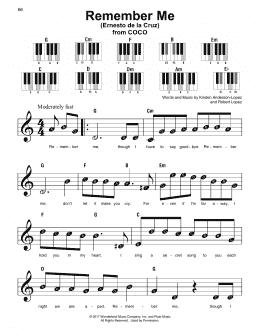 page one of Remember Me (Ernesto de la Cruz) (from Coco) (Super Easy Piano)