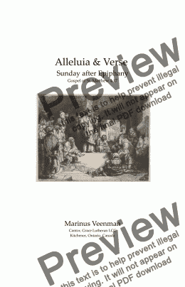 page one of ALLELUIA AND VERSE: Year A - Sunday after Epiphany - “From that Time Jesus began to Preach” - St. Matthew 4:17