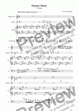 page one of Prelude (juvenilia, mixed ensemble)
