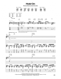page one of Hold On (Guitar Tab)