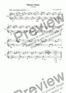 page one of Prelude (juvenilia, piano)