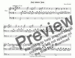 page one of Herzliebster Jesu (II) - Chorale Prelude