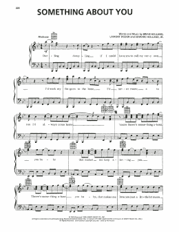 page one of Something About You (Piano, Vocal & Guitar Chords (Right-Hand Melody))