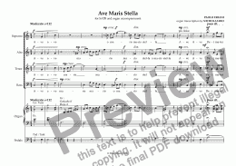 page one of Ave Maris Stella - Full Score
