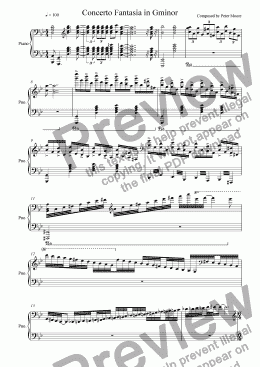 page one of Concerto Fantasia