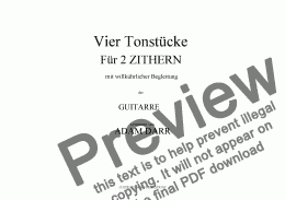 page one of Vier Tonstücke