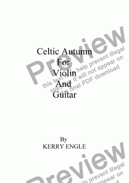 page one of Celtic Autumn