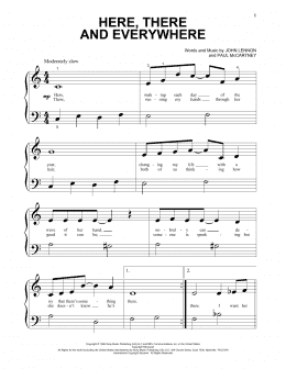 page one of Here, There And Everywhere (Beginning Piano Solo)