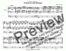 page one of Herzlich tut mich verlangen (III) - Chorale Prelude