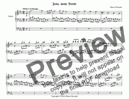 page one of Jesu mein Freude - Chorale Prelude
