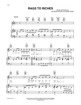 page one of Rags To Riches (Piano, Vocal & Guitar Chords (Right-Hand Melody))