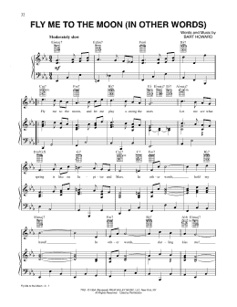 page one of Fly Me To The Moon (In Other Words) (Piano, Vocal & Guitar Chords (Right-Hand Melody))