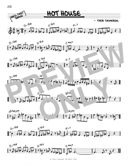 page one of Hot House (Real Book – Melody & Chords)