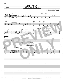 page one of Mr. P.C. (Real Book – Melody & Chords)