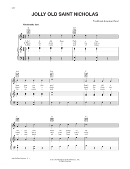 page one of Jolly Old St. Nicholas (Piano, Vocal & Guitar Chords (Right-Hand Melody))