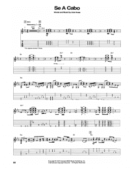 page one of Se A Cabo (Guitar Tab)