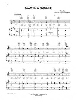 page one of Away In A Manger (Piano, Vocal & Guitar Chords (Right-Hand Melody))