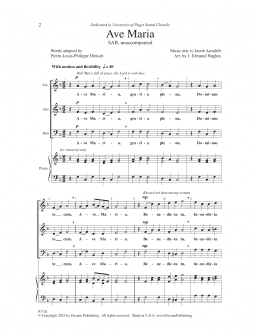 page one of Ave Maria (SAB Choir)