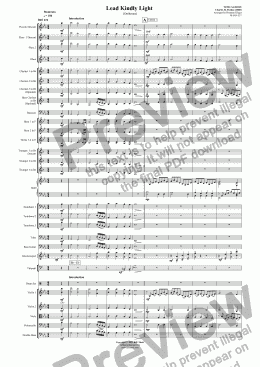 page one of Lead Kindly Light - Orchestra