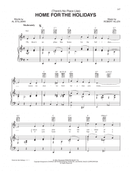 page one of (There's No Place Like) Home For The Holidays (Piano, Vocal & Guitar Chords (Right-Hand Melody))