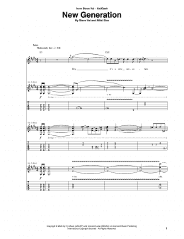 page one of New Generation (Guitar Tab)