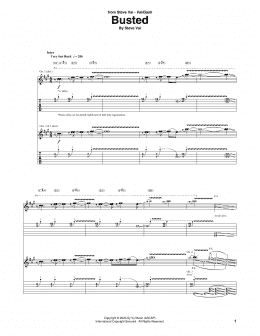 page one of Busted (Guitar Tab)