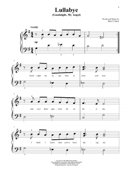 page one of Lullabye (Goodnight, My Angel) (Beginning Piano Solo)